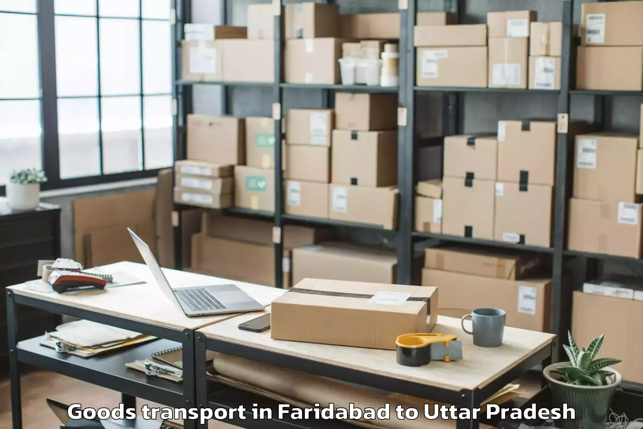 Quality Faridabad to Dhanaura Goods Transport